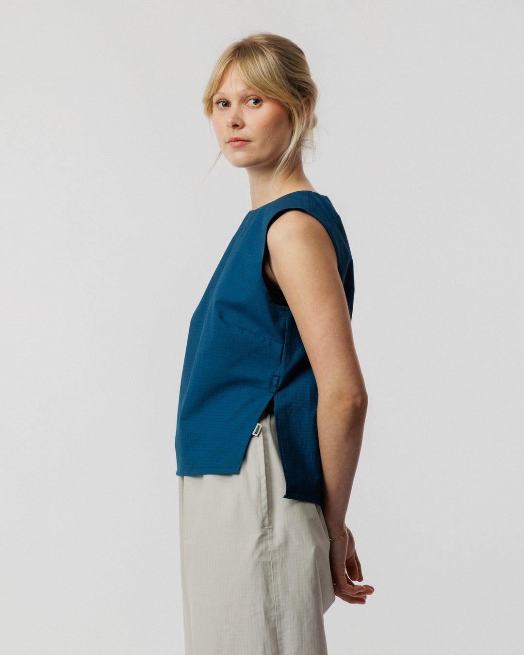 Aimee Tie Top - Marine