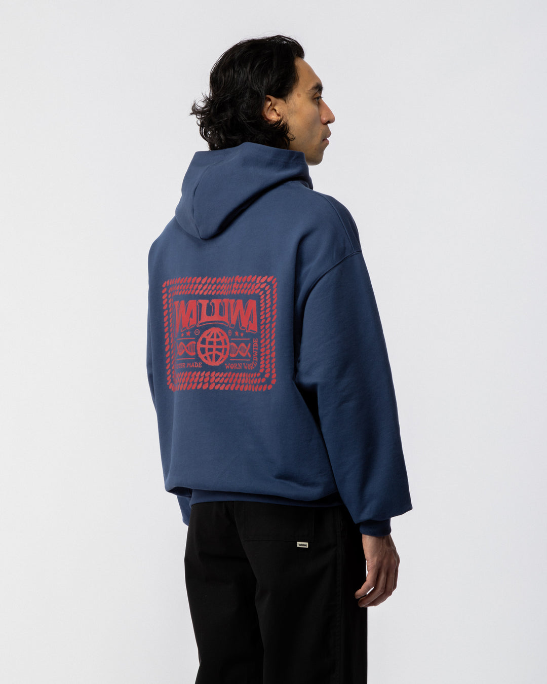 Strand Graphic Hoody - Navy