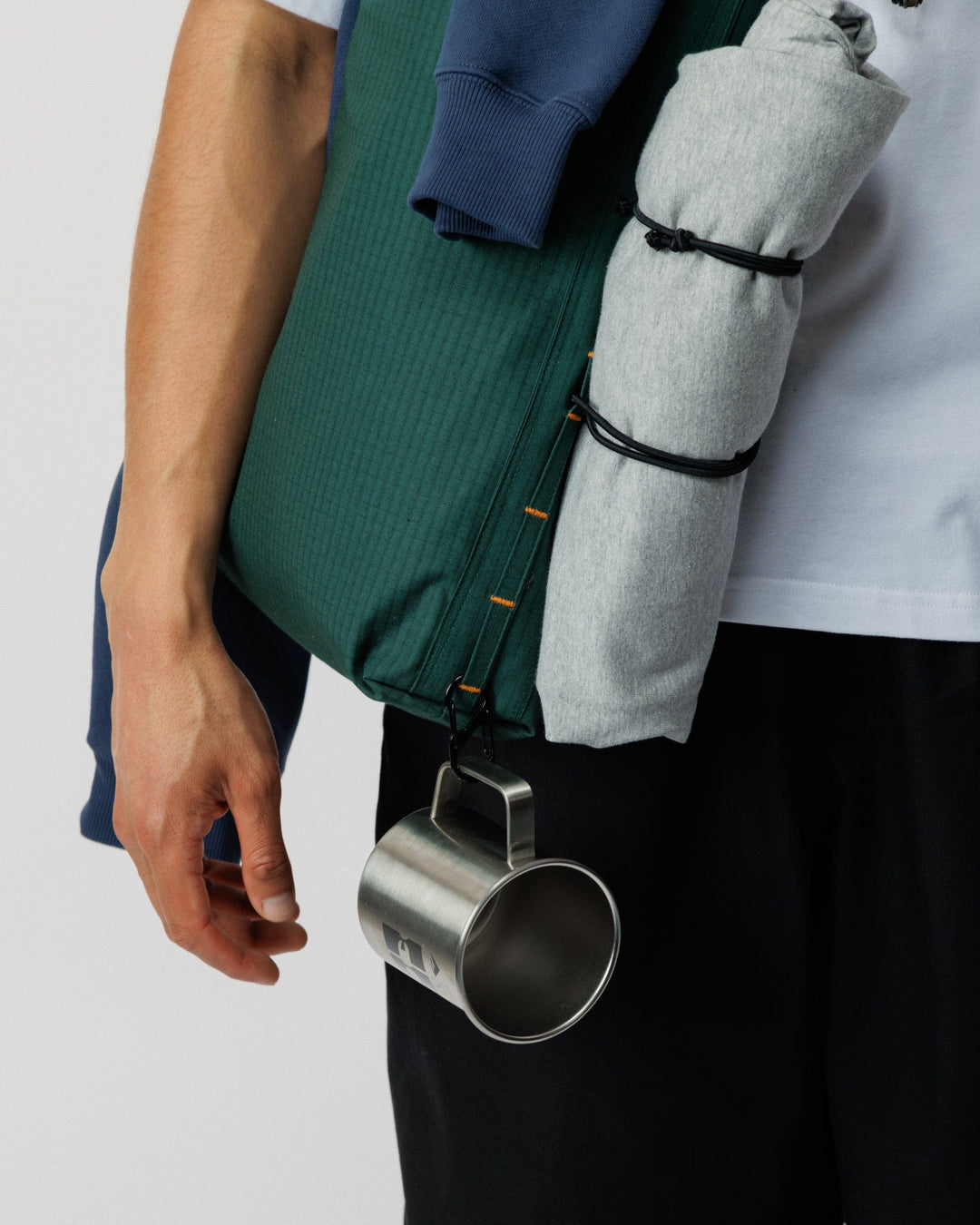 Ripstop Bar Tack Tote Bag - Pine