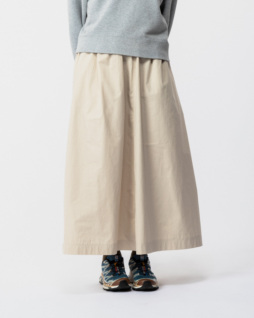 Ayla Poplin Skirt - Stone