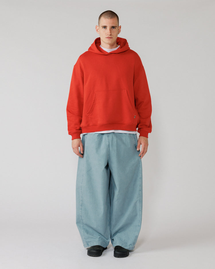 520 Organic Hoody - Signal Red — men's full-body front styling