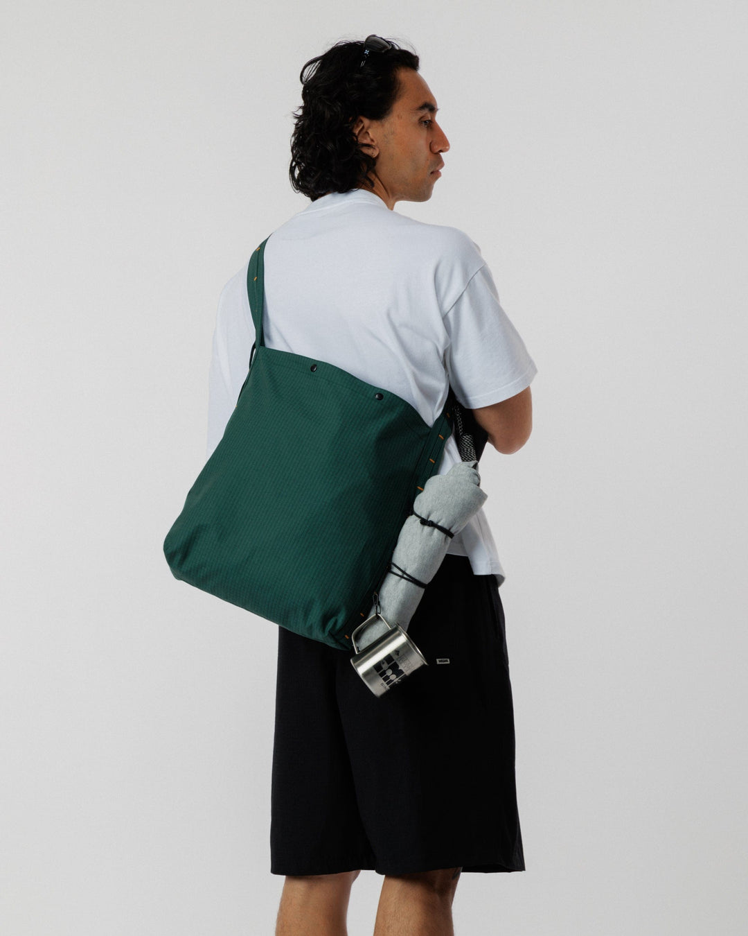 Ripstop Bar Tack Tote Bag - Pine