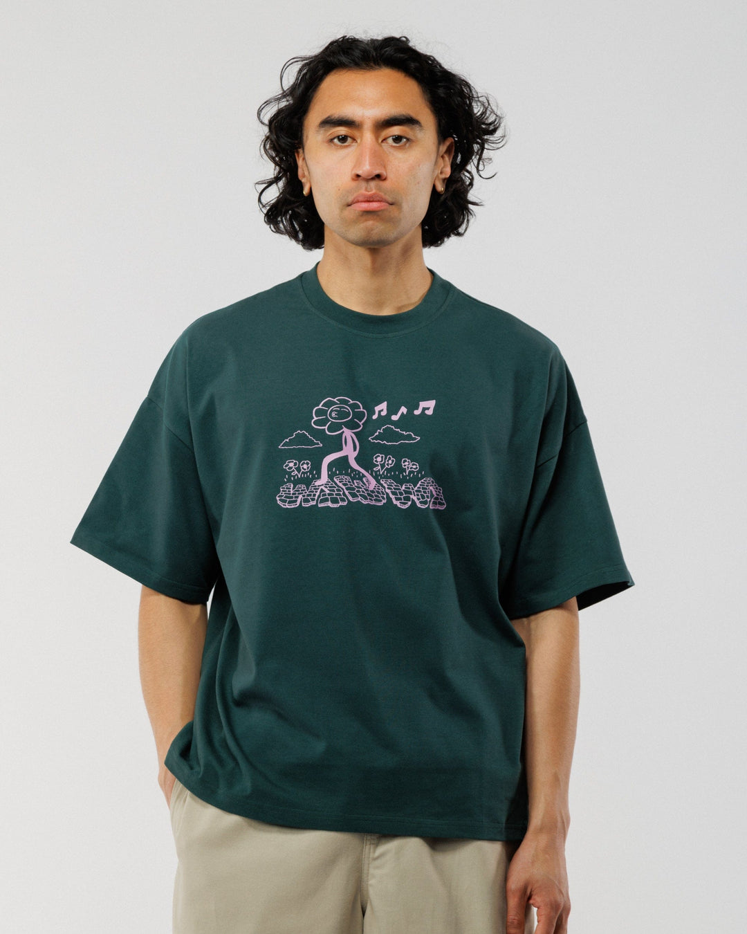 Whistling Box T-Shirt - Forest Green