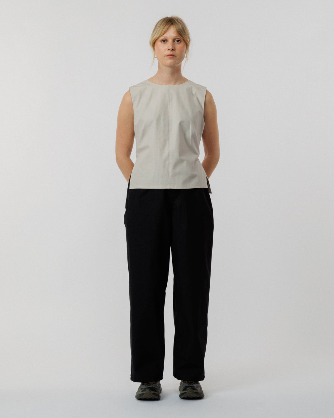 Aimee Tie Top - Stone