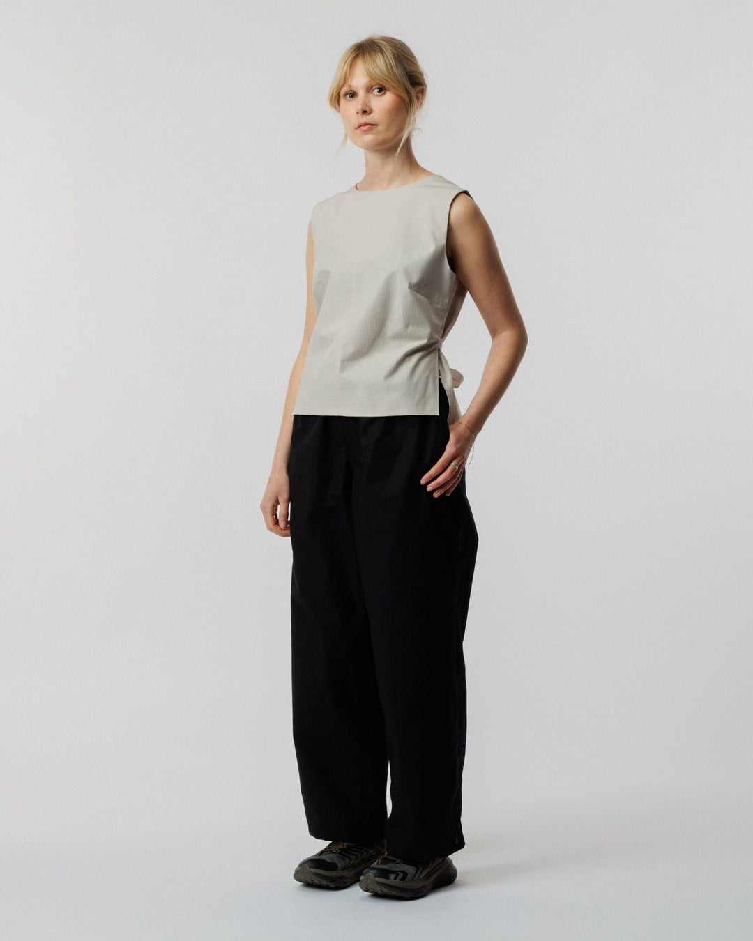 Aimee Tie Top - Stone