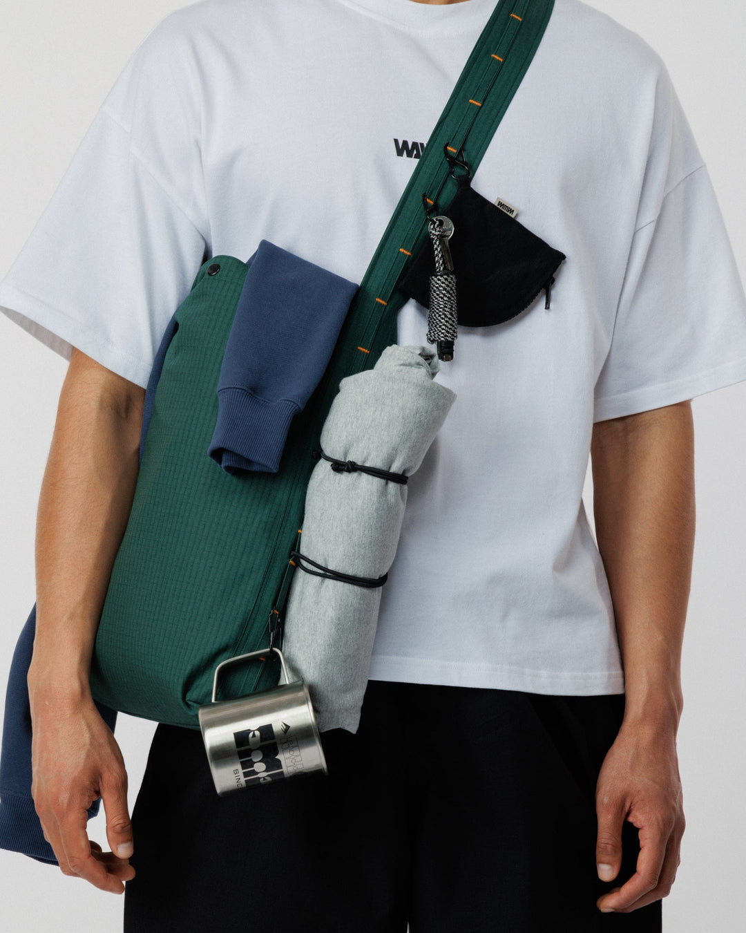 Ripstop Bar Tack Tote Bag - Pine