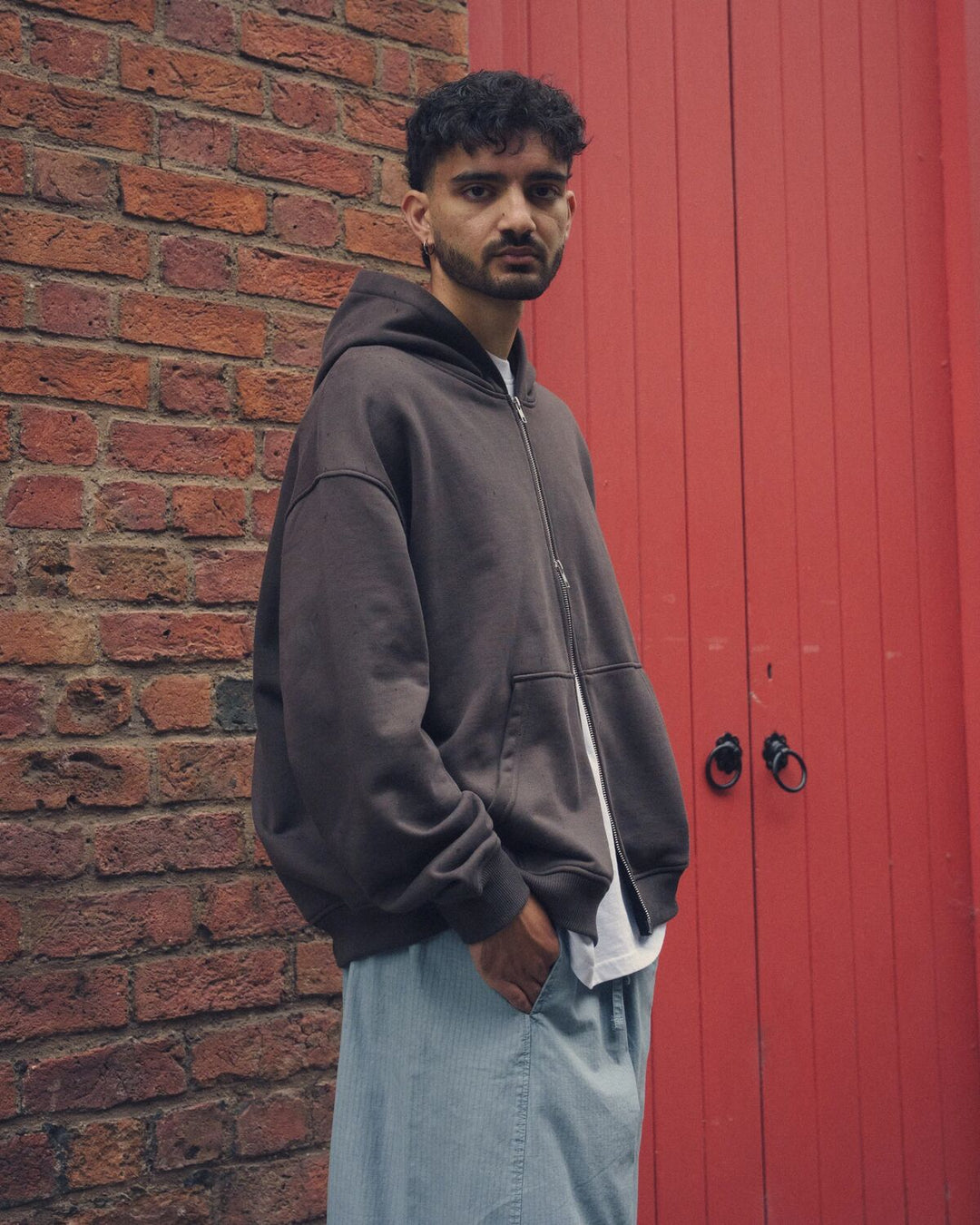 520 Two-Way Zip Hoody - Chocolate Brown
