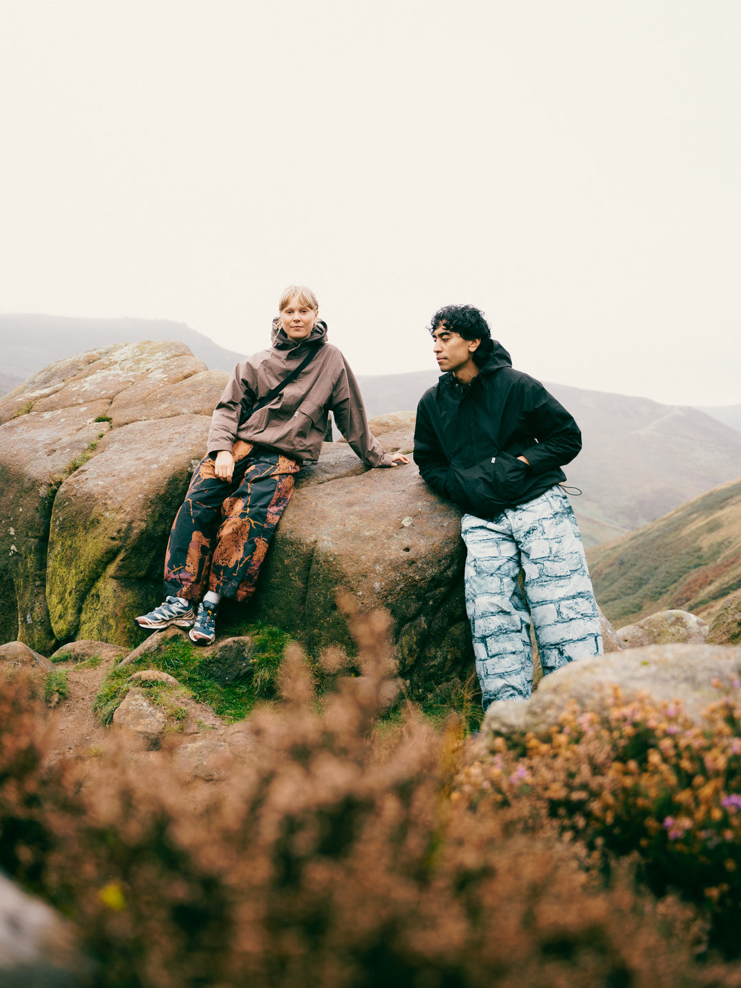 Water Resistant Atlas Pants - Abstract Brick Camo