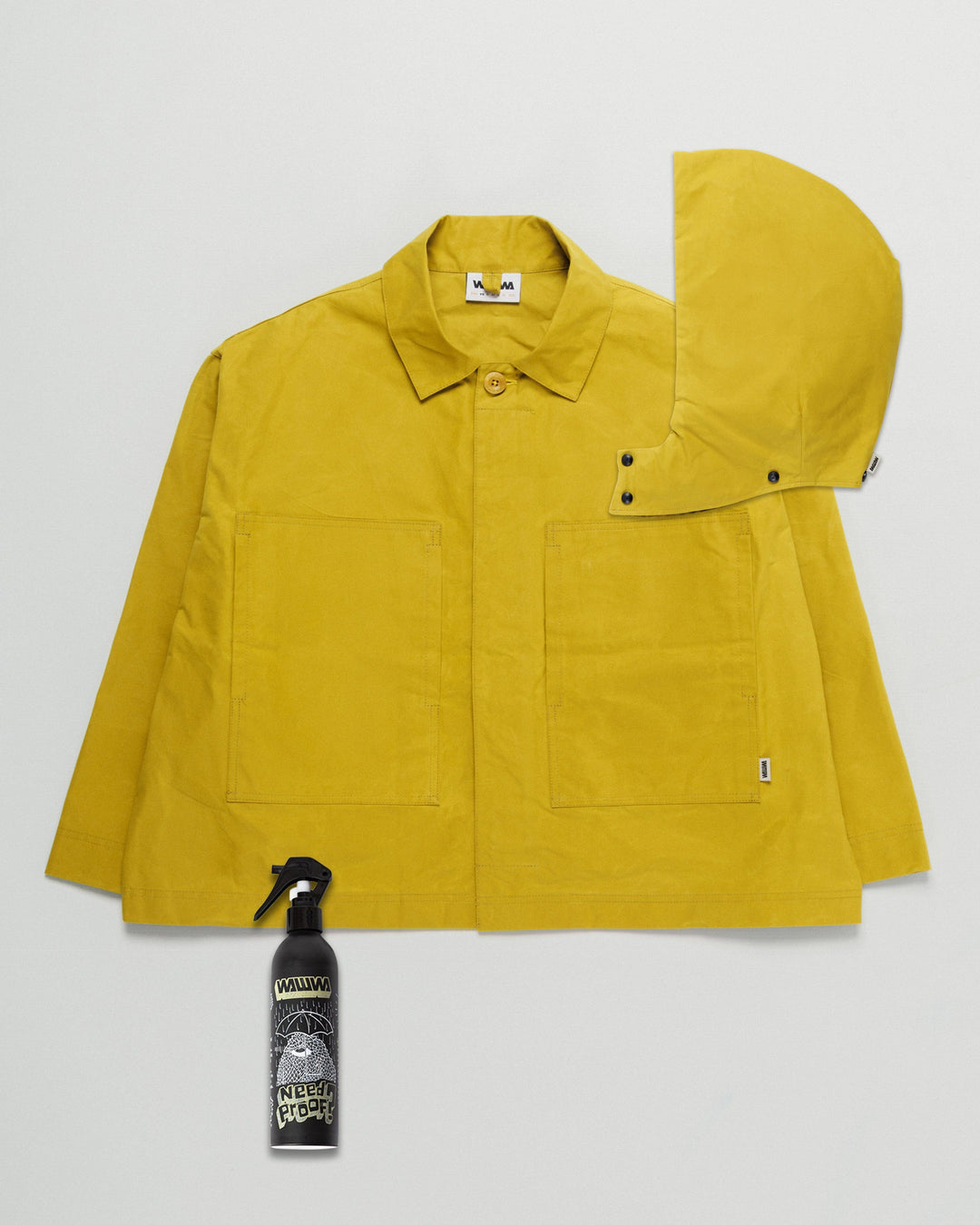 Nell Overshirt & Hood Set - Chartreuse