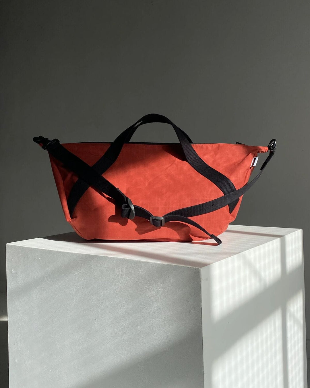 Water Resistant Duffle Bag - Biscuit Orange