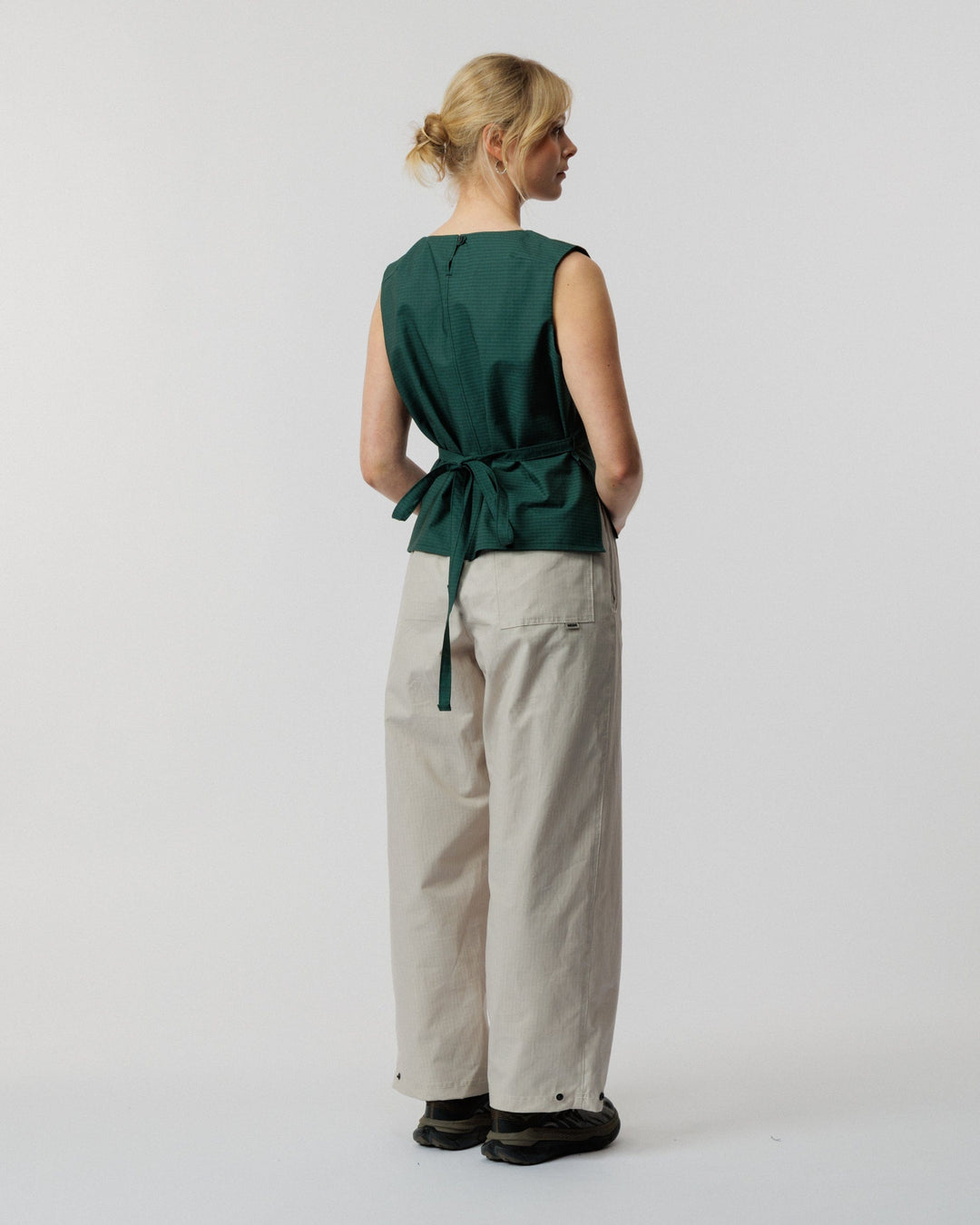Aimee Tie Top- Pine