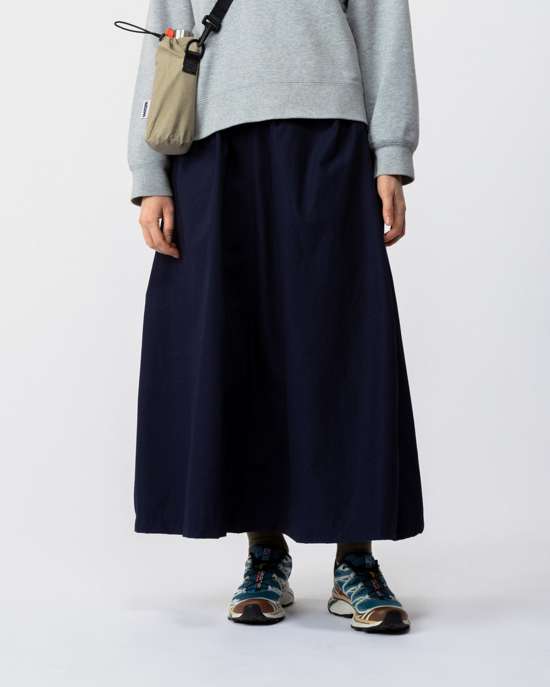 Ayla Poplin Skirt - Indigo Blue