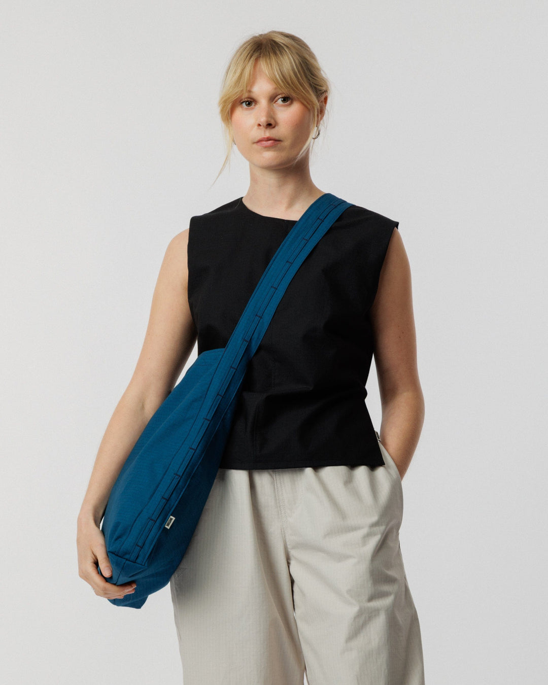 Ripstop Bar Tack Tote Bag - Marine