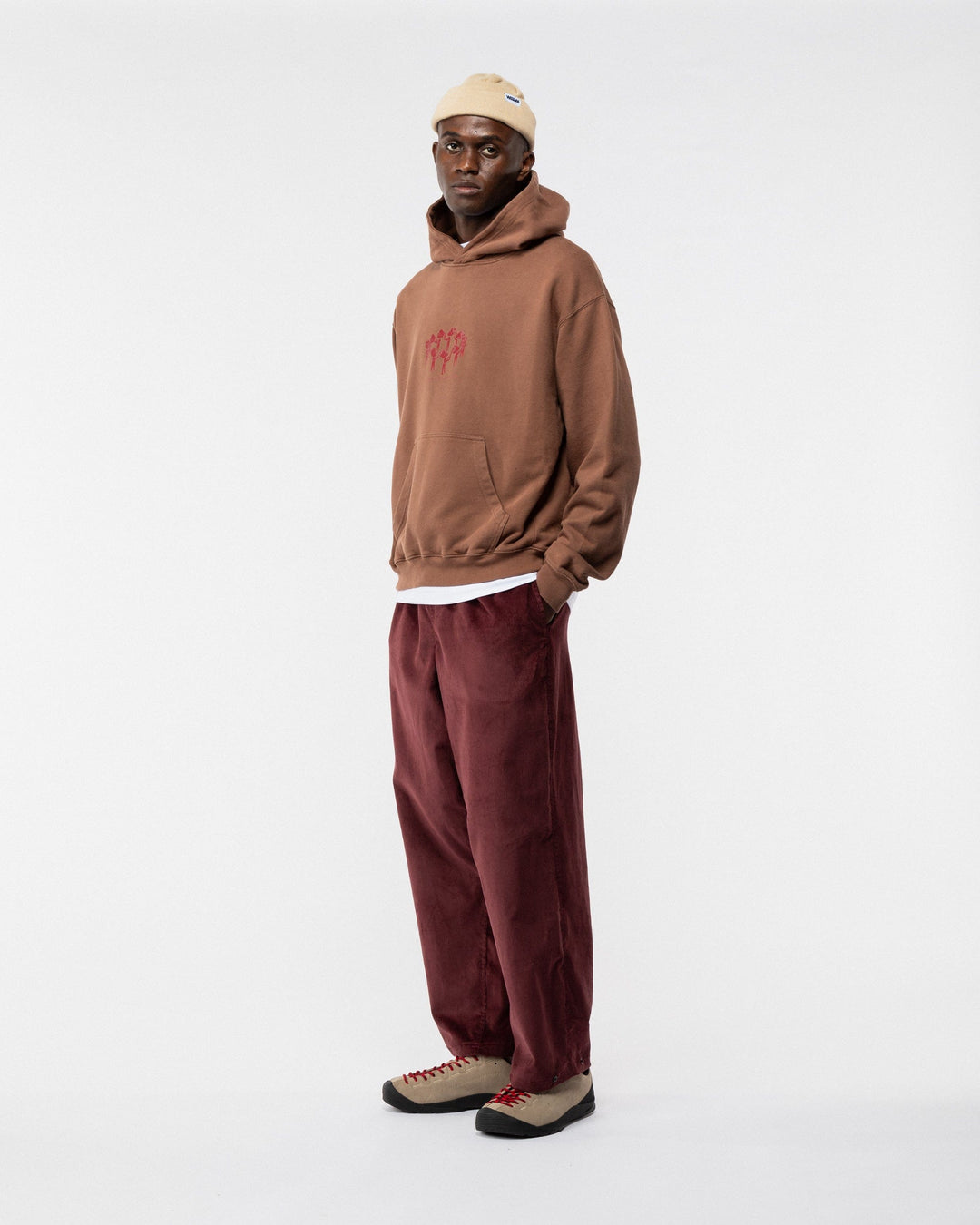 Linear Notion Hoody - Brown