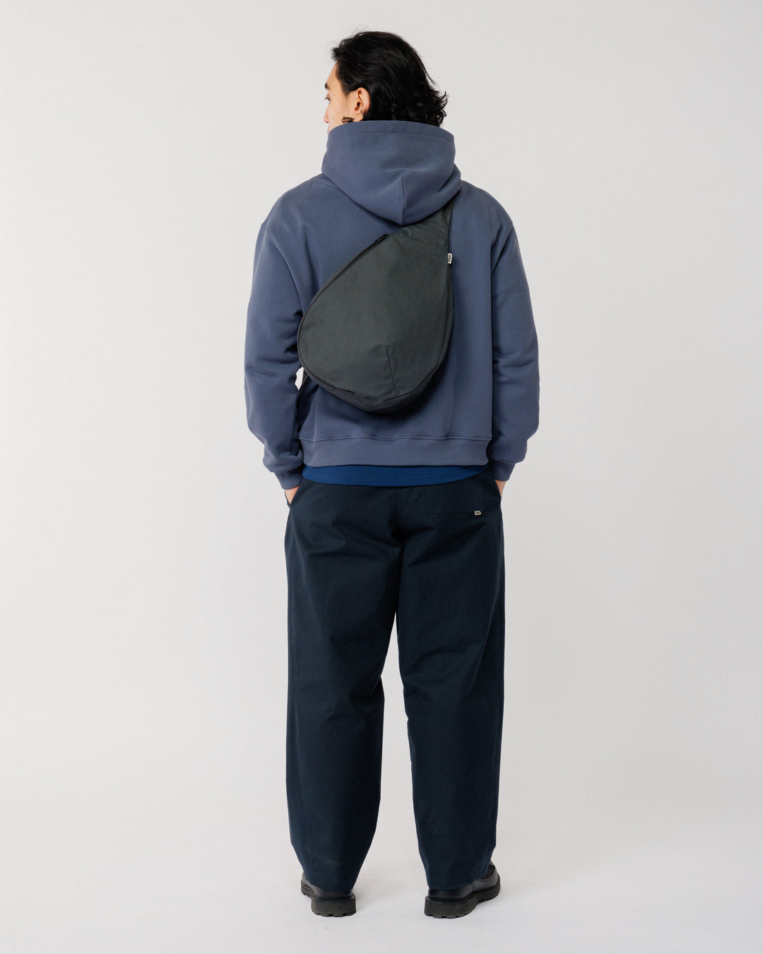 Crescent Crossbody Sling Bag - Charcoal