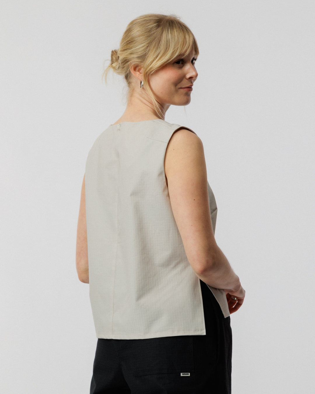 Aimee Tie Top - Stone