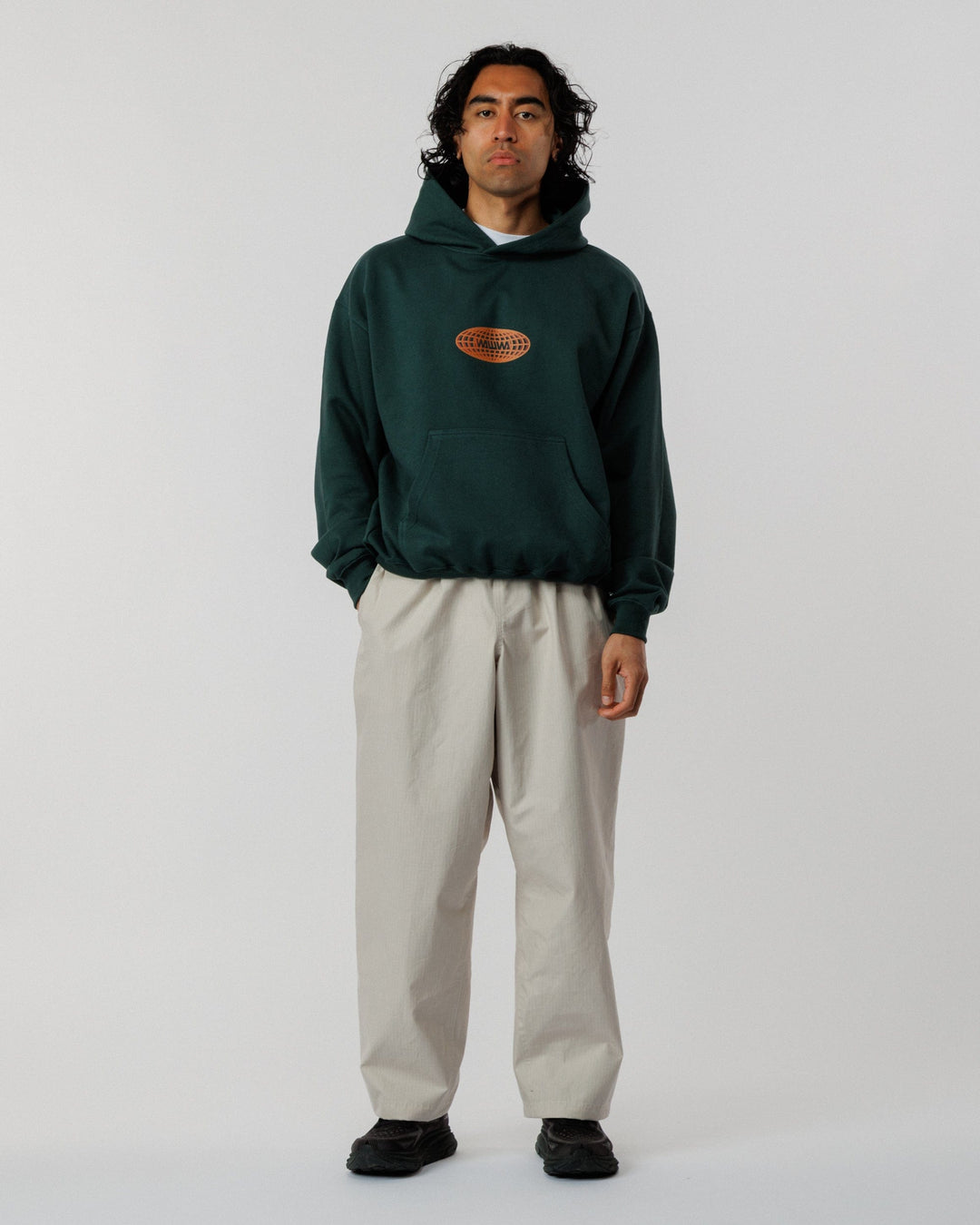 Murmur Graphic Hoody - Forest Green