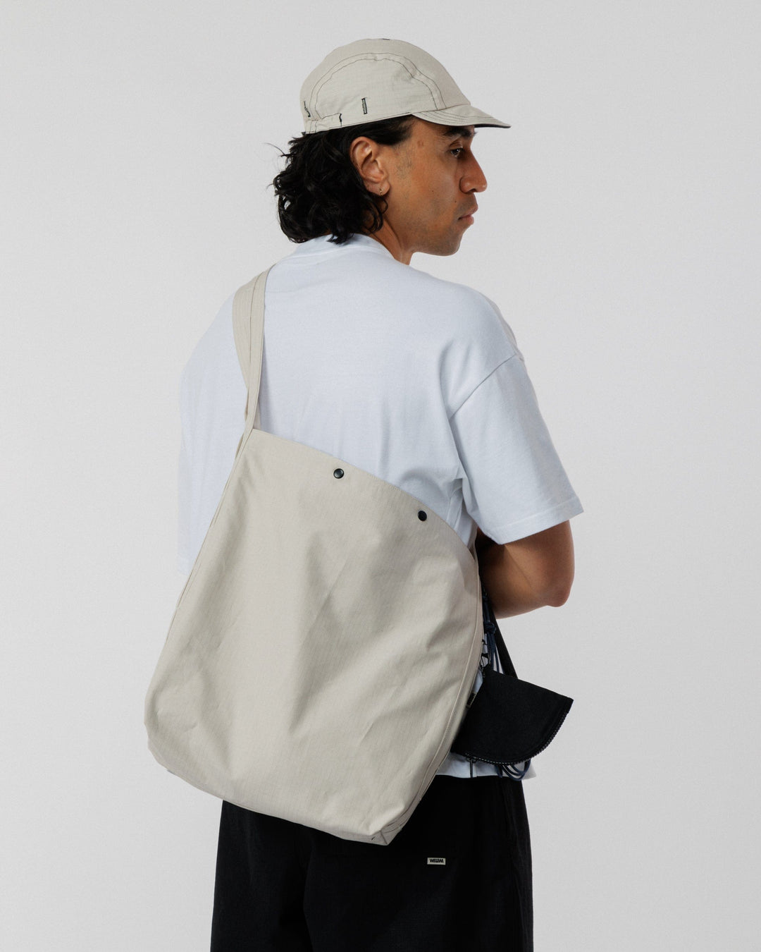 Ripstop Bar Tack Tote Bag - Stone