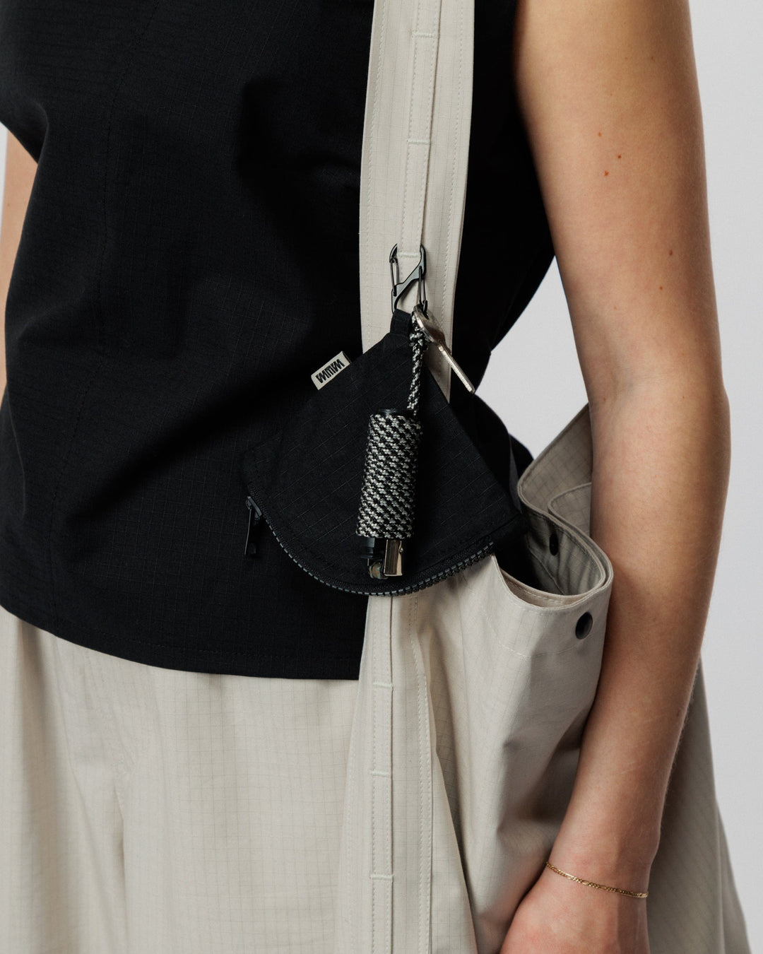 Ripstop Bar Tack Tote Bag - Stone