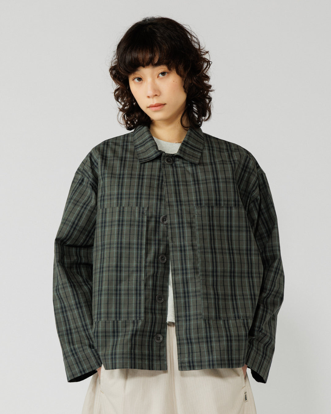 Nell Overshirt - Charcoal Check