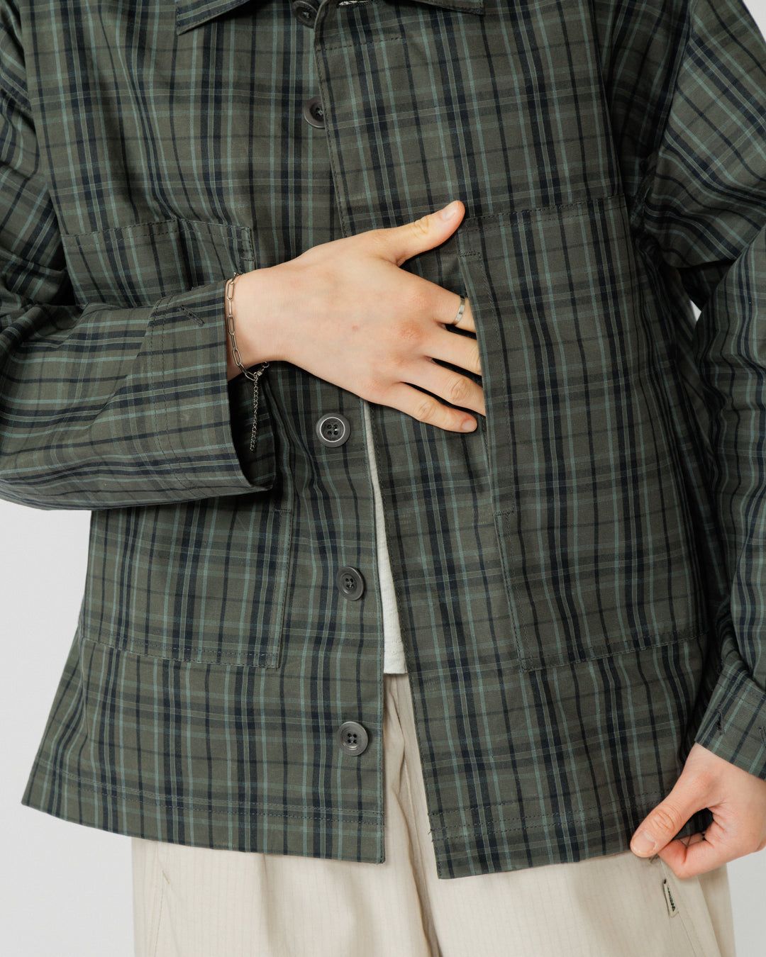 Nell Overshirt - Charcoal Check