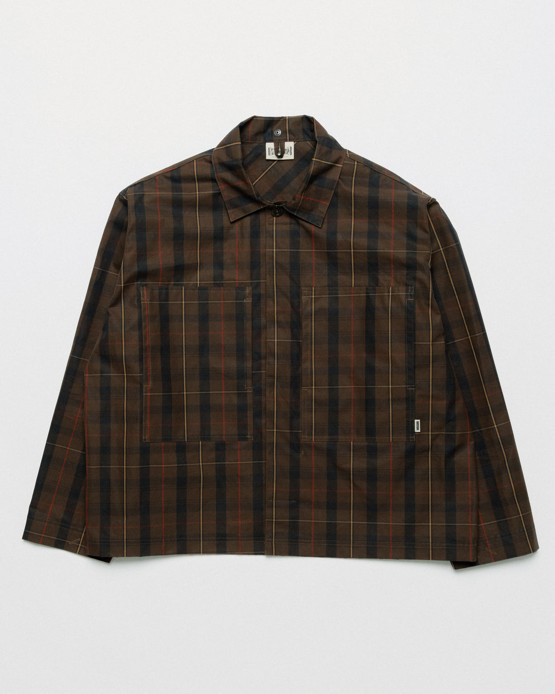 Nell Overshirt & Hood Set - Brown Check
