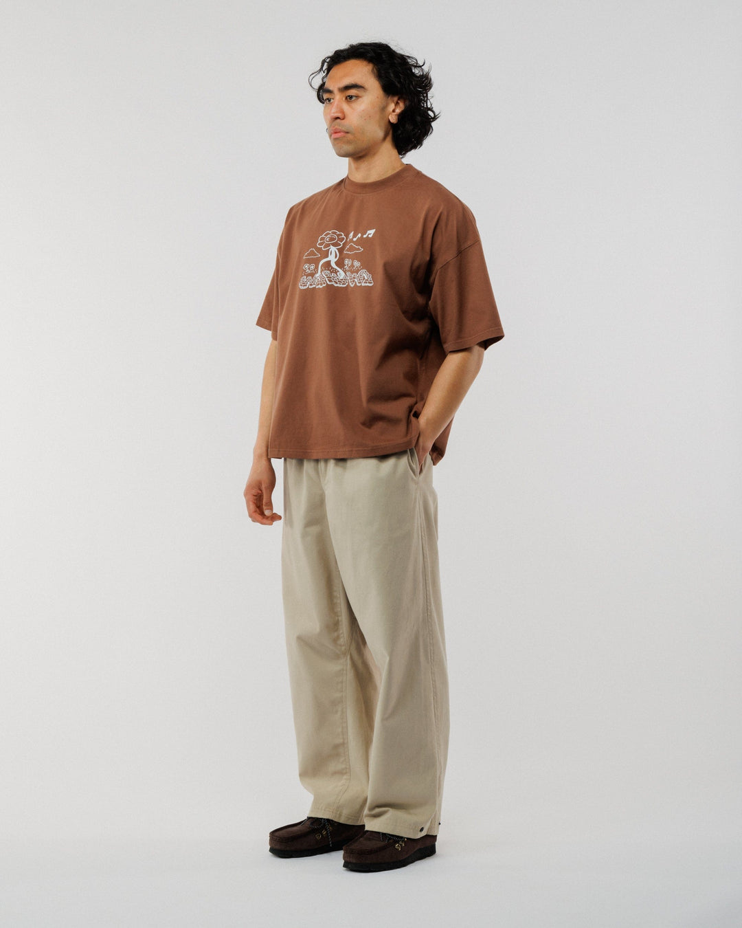 Whistling Box T-Shirt - Brown
