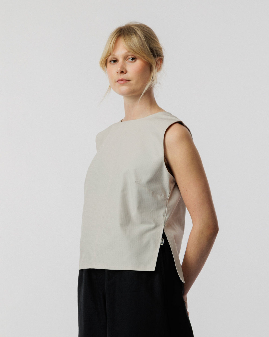 Aimee Tie Top - Stone