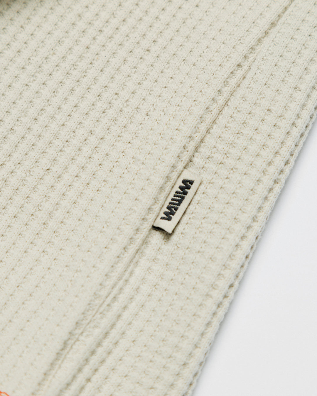 Range Waffle Sweat - Stone/Orange