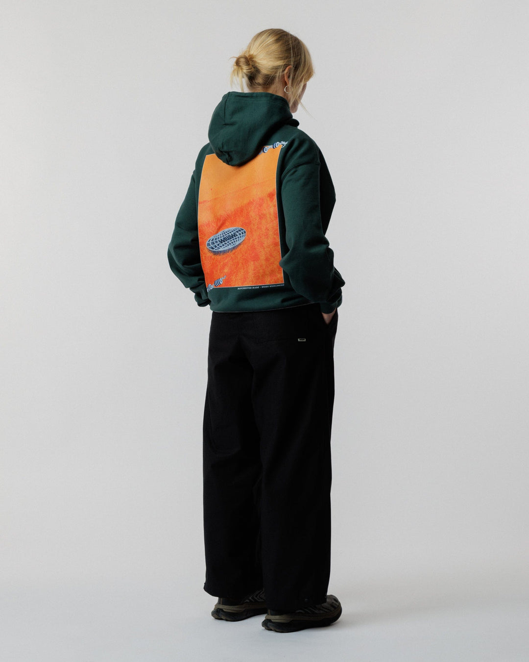 Murmur Graphic Hoody - Forest Green