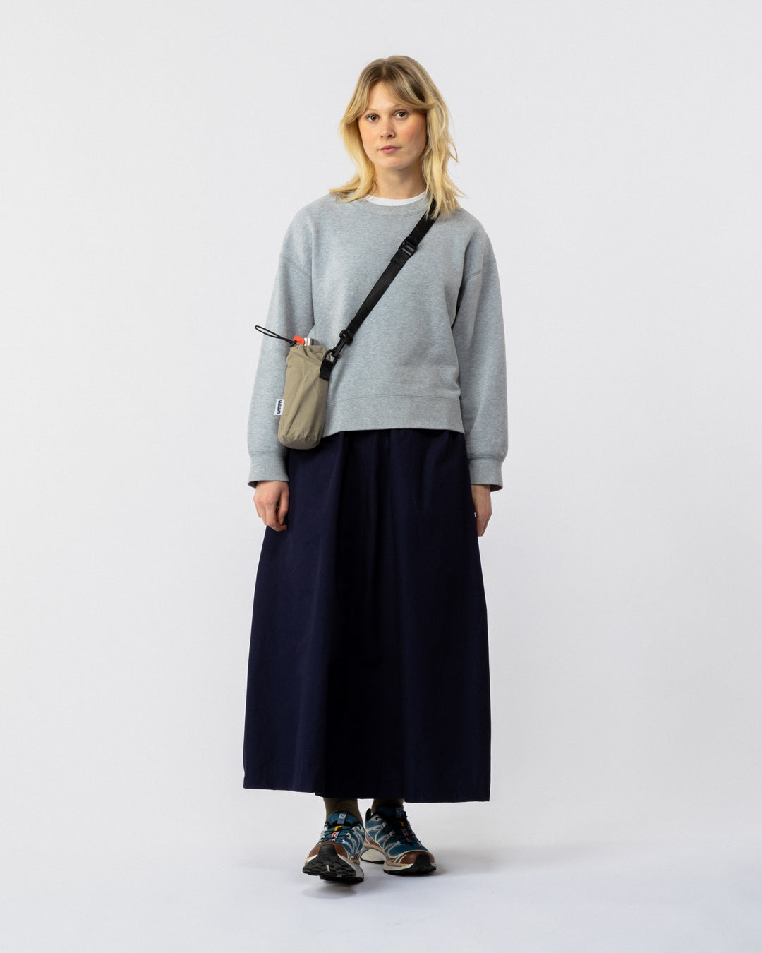 Ayla Poplin Skirt - Indigo Blue