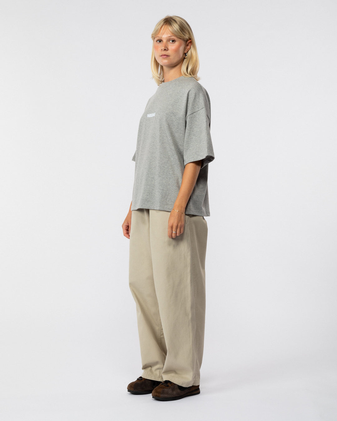 Box Logo T-Shirt - Grey Marl