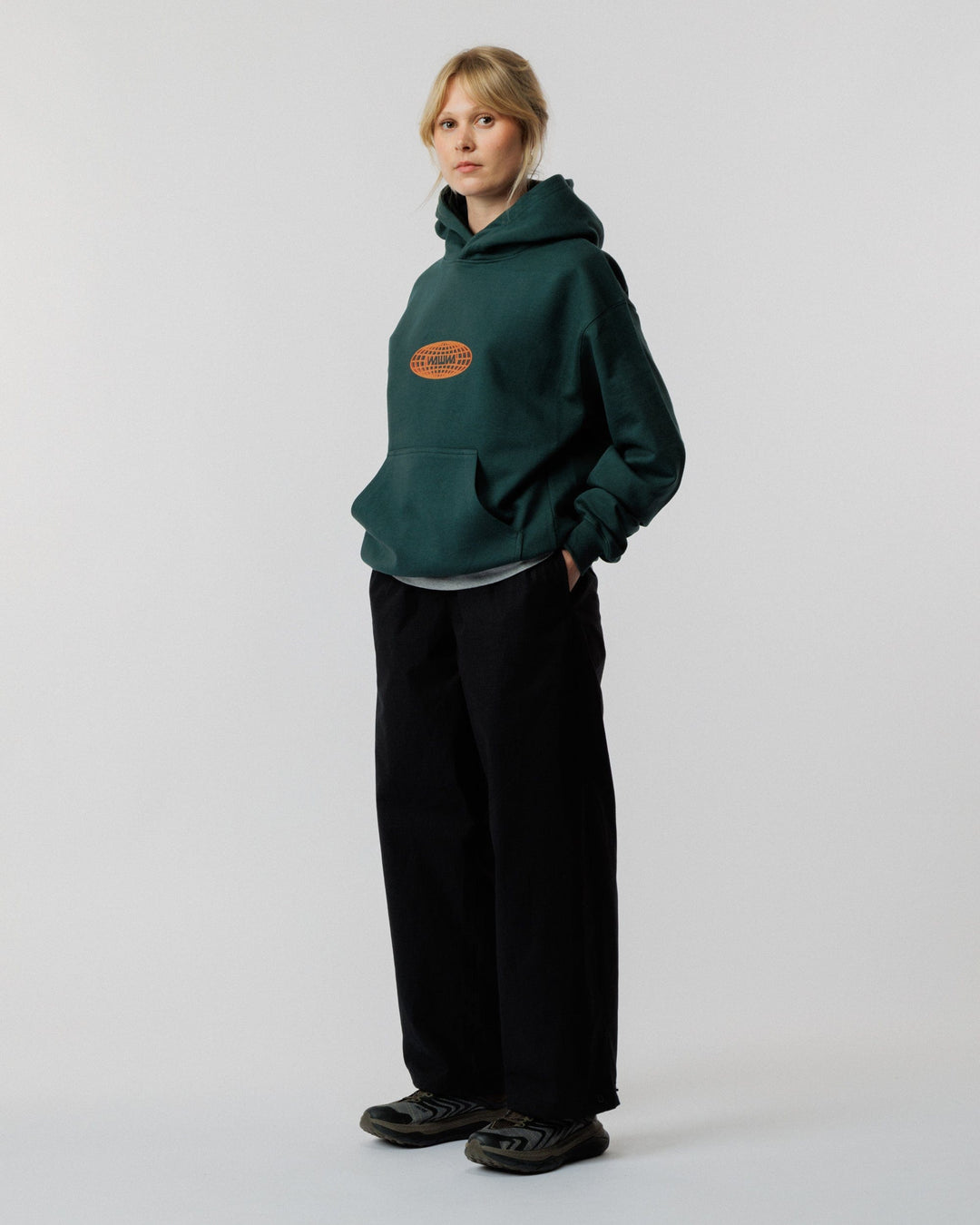 Murmur Graphic Hoody - Forest Green