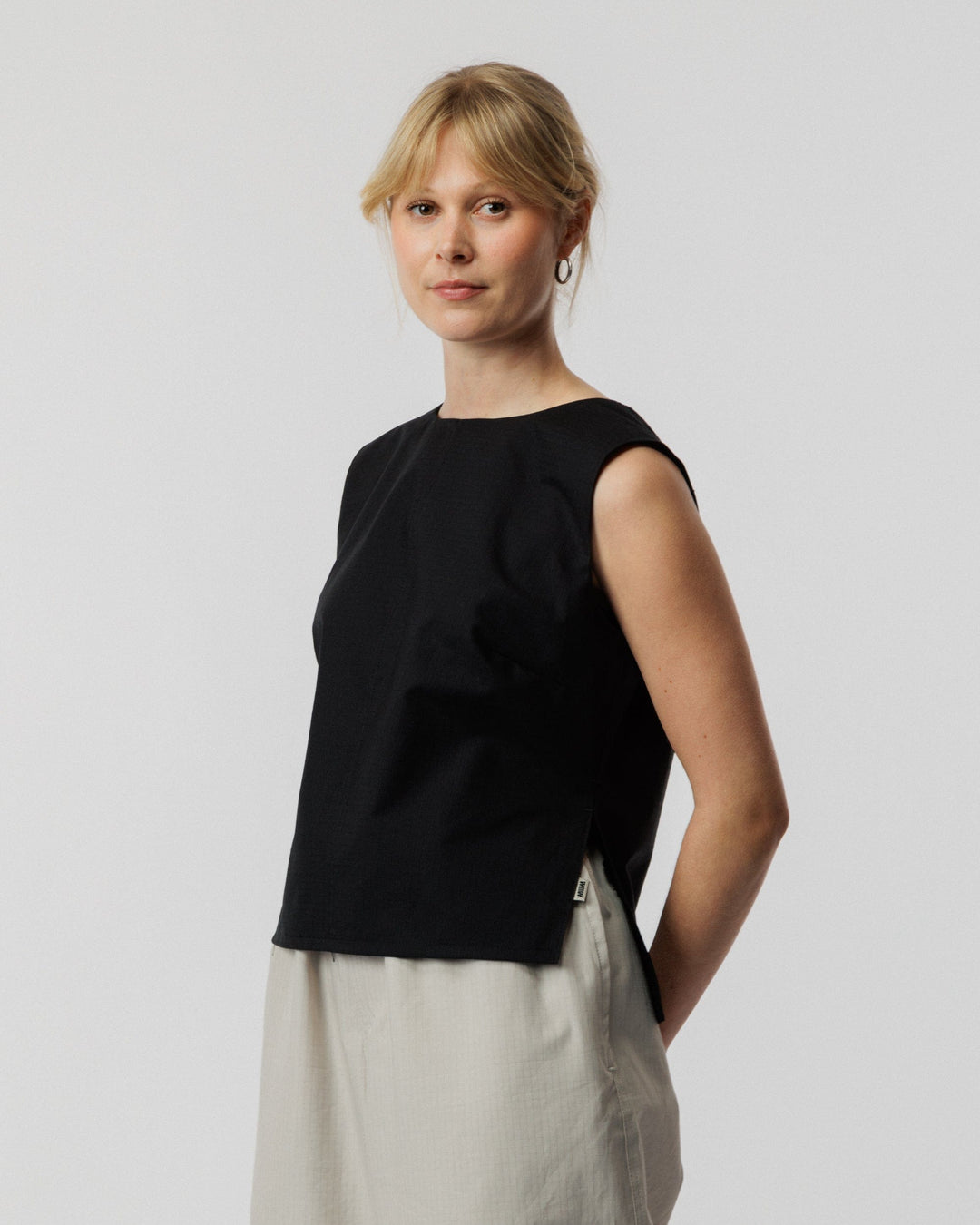 Aimee Tie Top - Black
