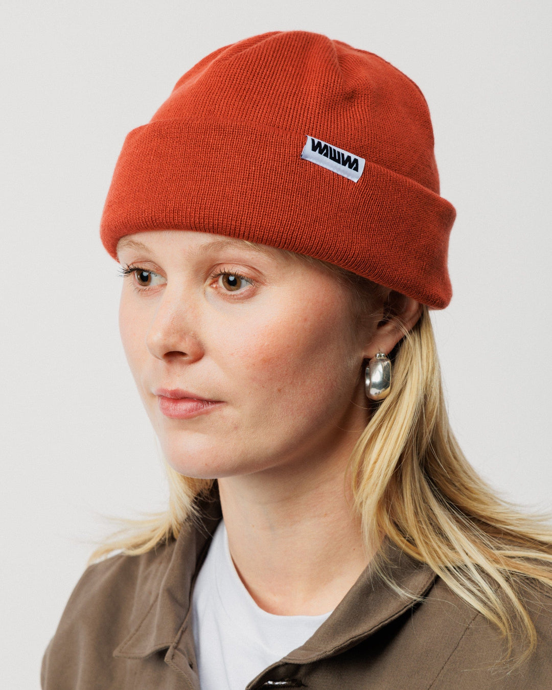 Mill Cotton Beanie - Terracotta