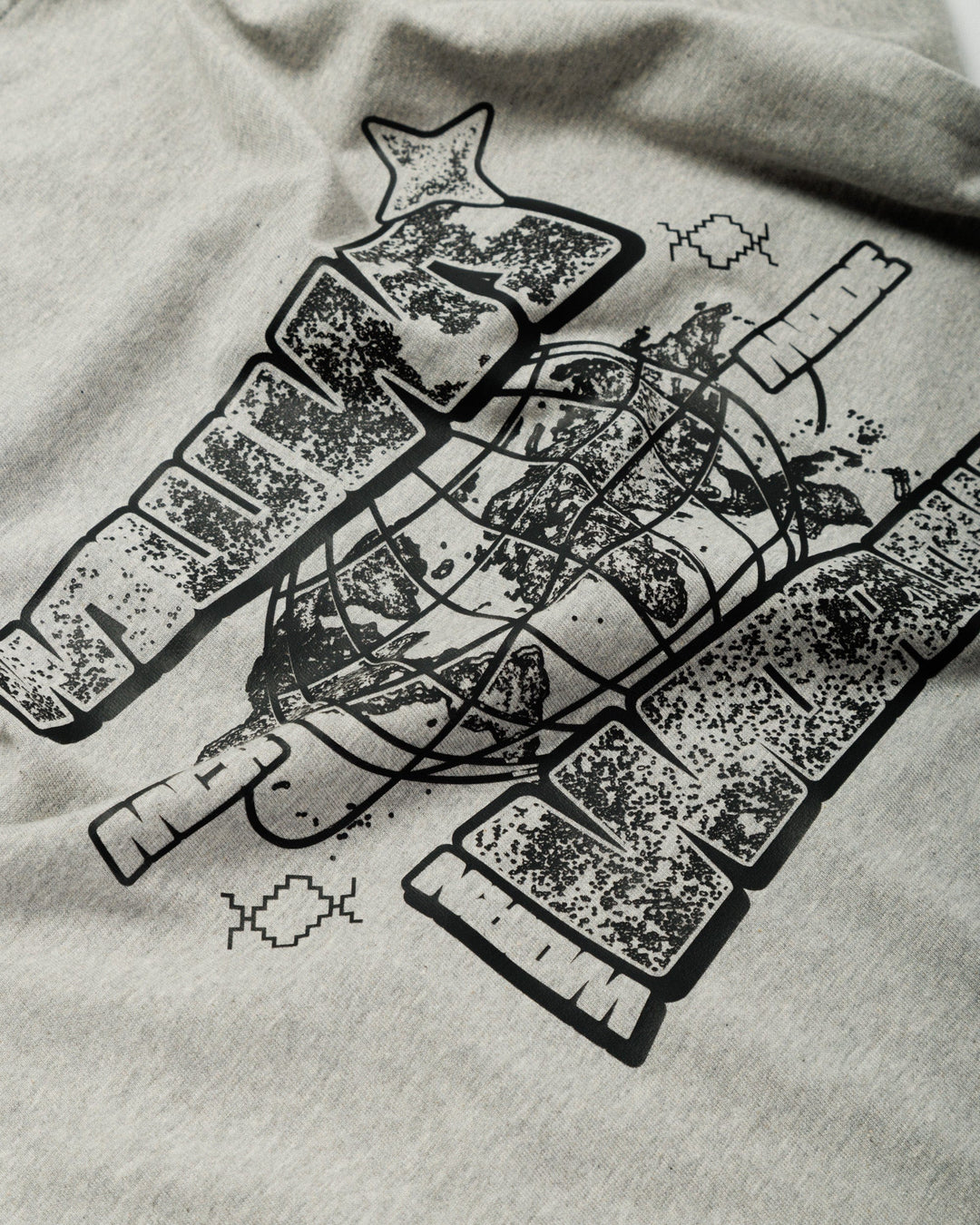 Worldwide T-Shirt - Grey Marl