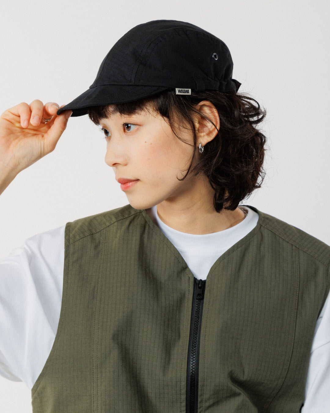Moleskin Lined Oak Cap - Black