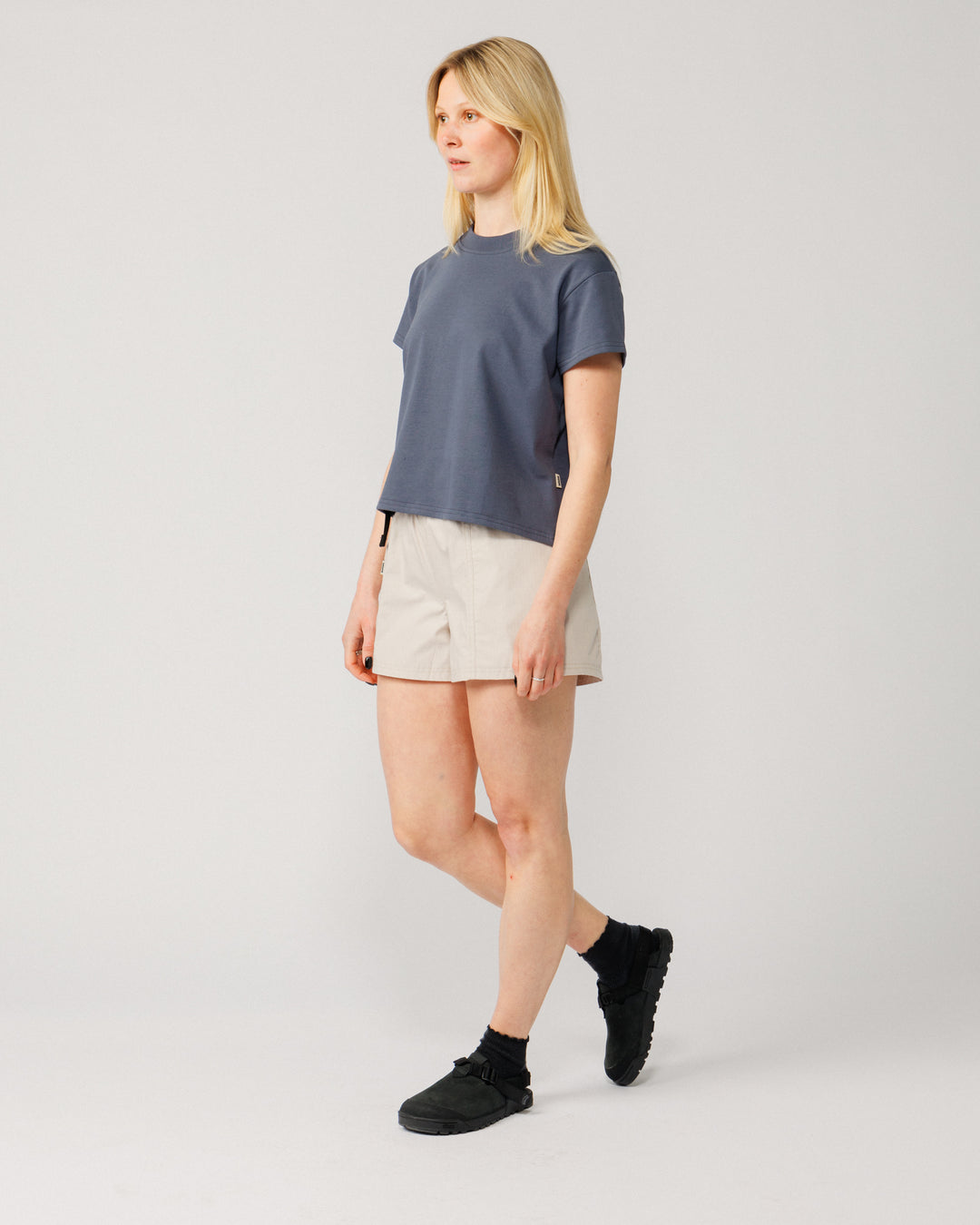 Ripstop Cropped Hiking Shorts - Stone