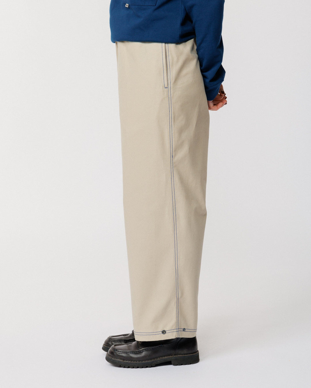 Zama Pant - Stone/Cobalt Contrast