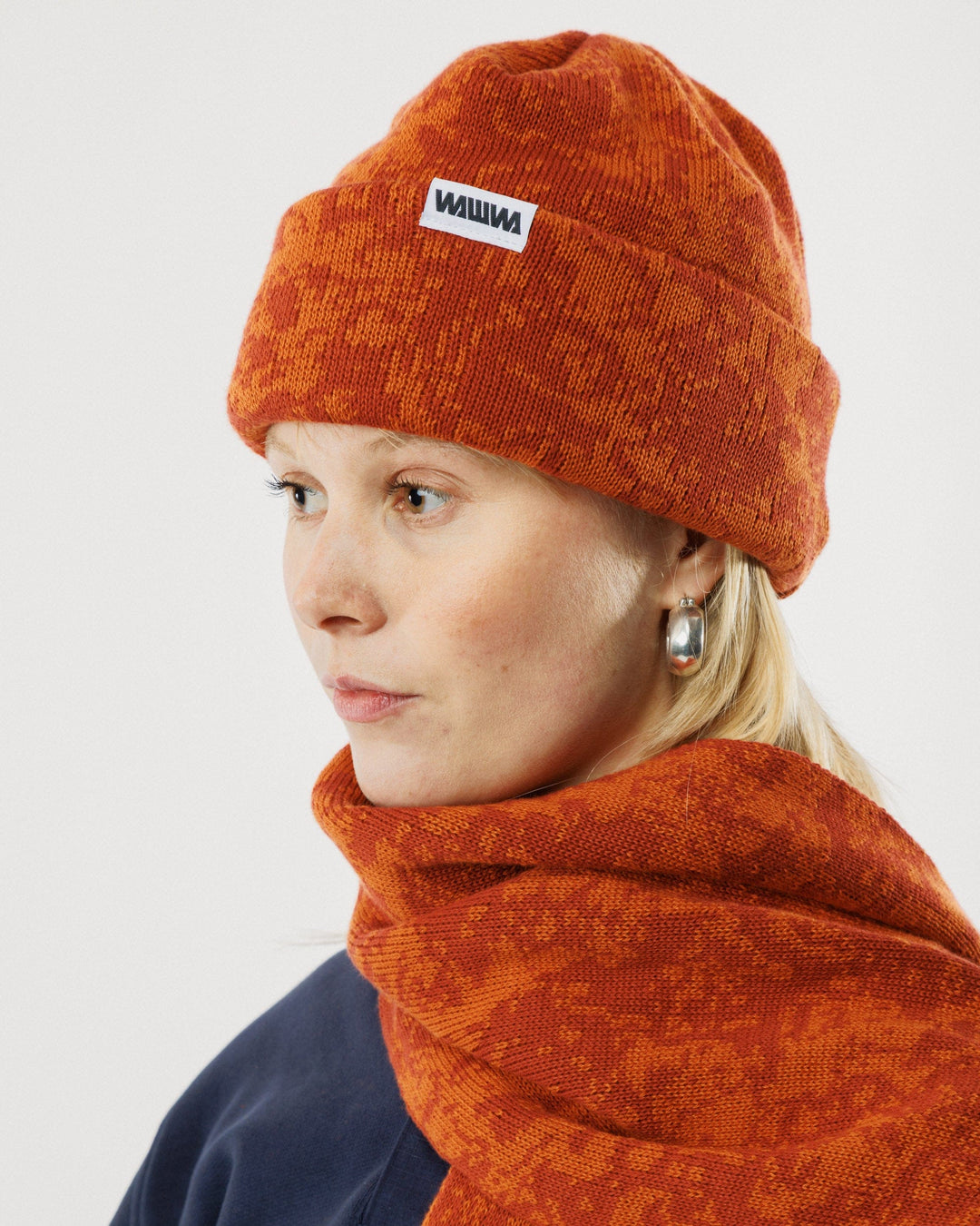 Barley Scarf - Terracotta & Rust