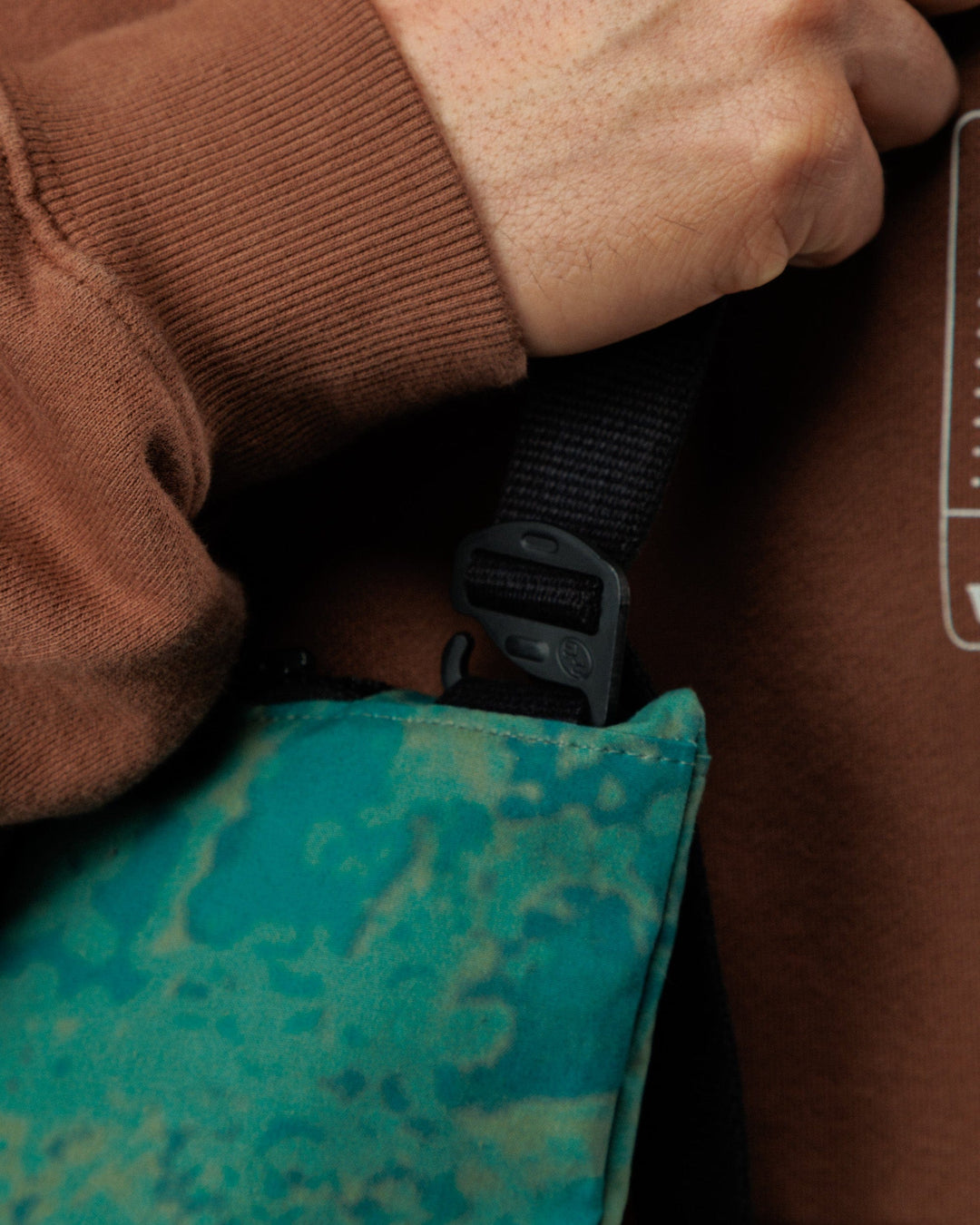 Mini Water Resistant Messenger Bag - Blue Ink