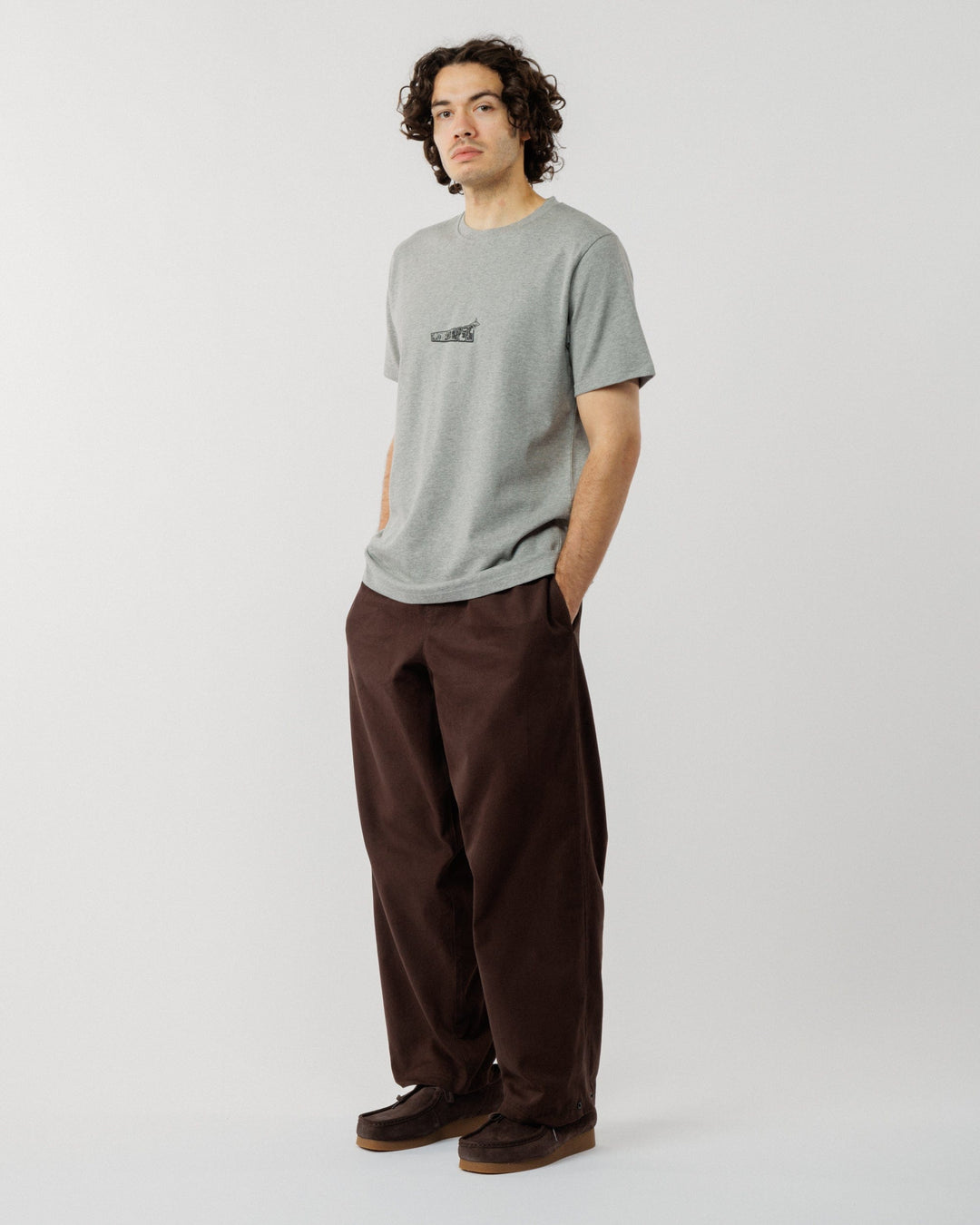 Worldwide T-Shirt - Grey Marl