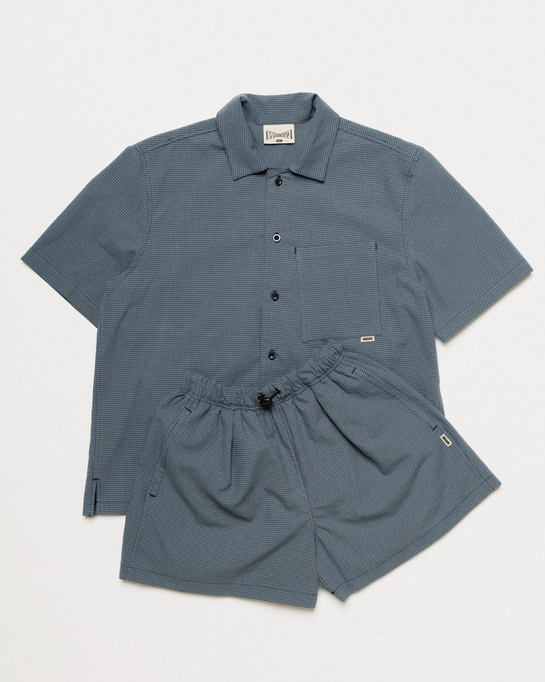 Check Co-Ord - Navy