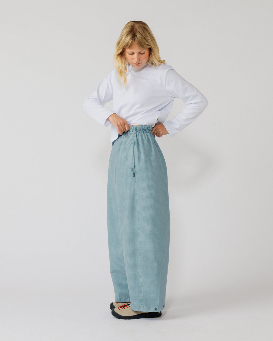 Garment Dyed Atlas Pants - Powder Blue