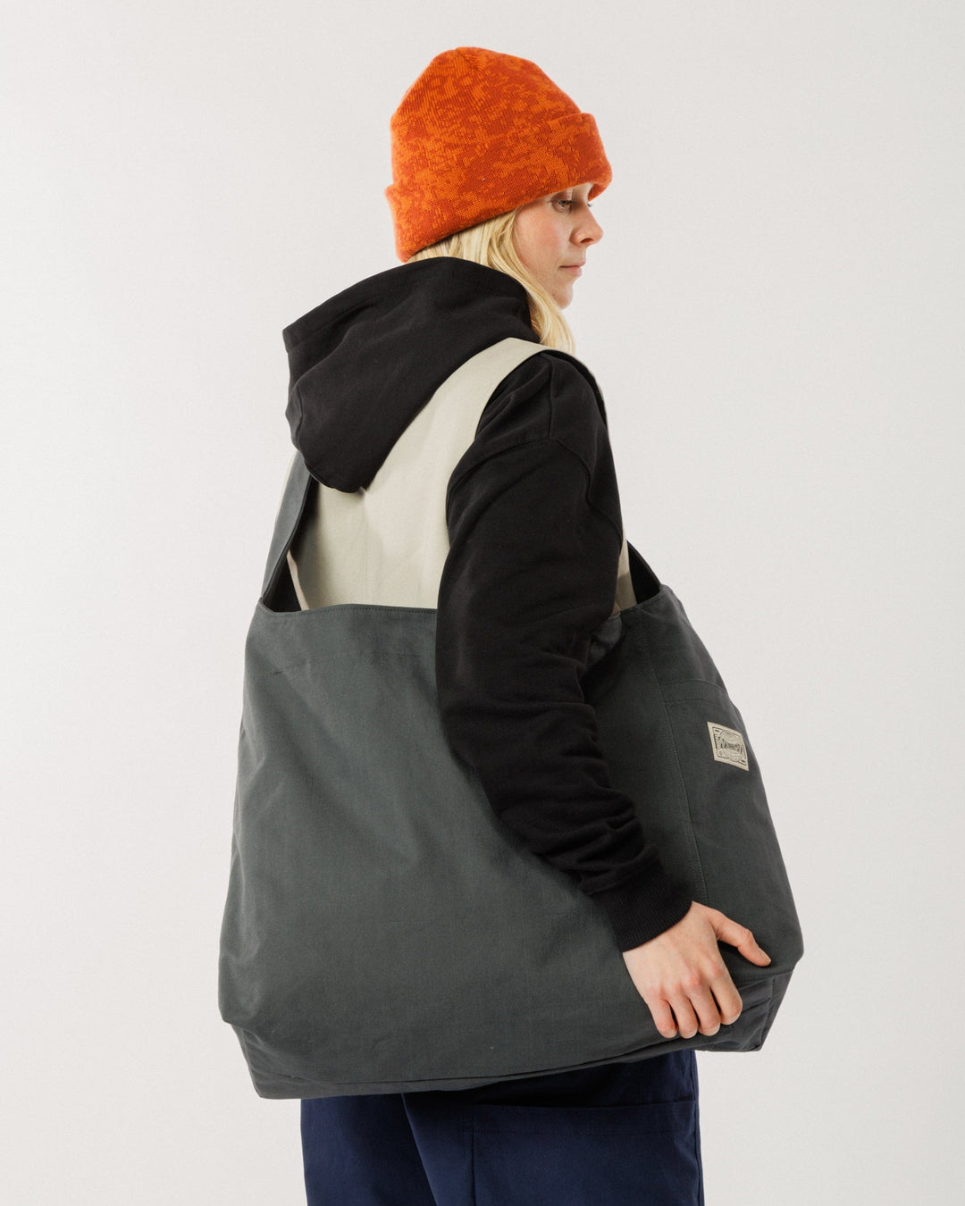 Water Resistant Studio Ripstop Crossbody Tote - Charcoal