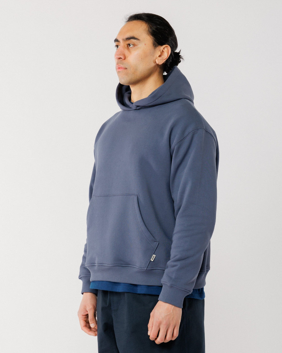 520 Organic Hoody - Washed Blue