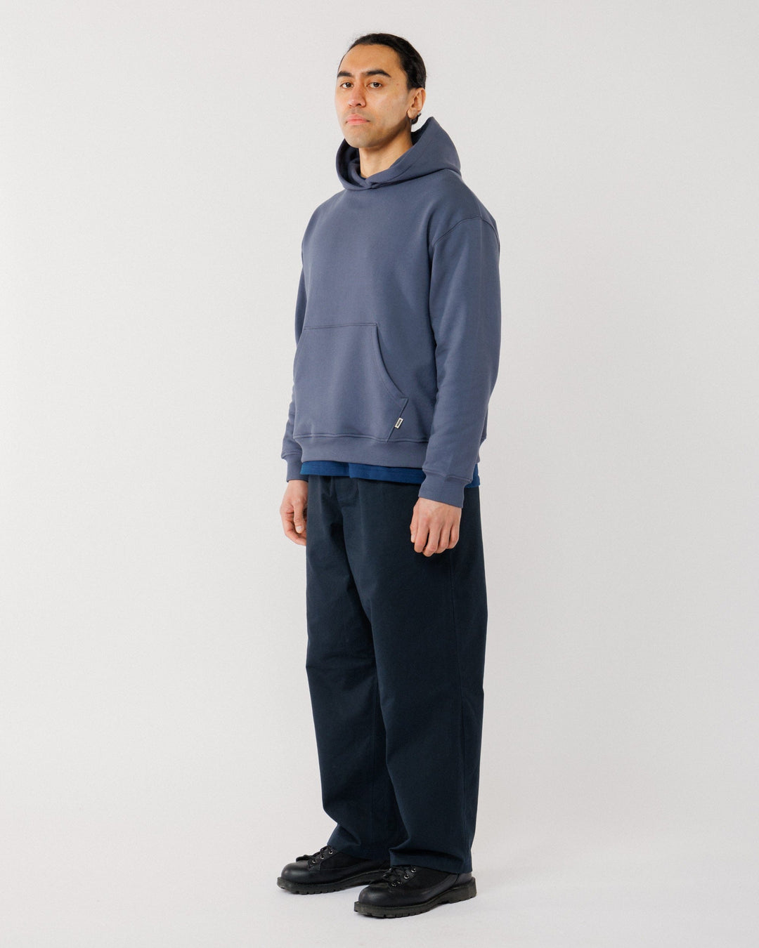 520 Organic Hoody - Washed Blue