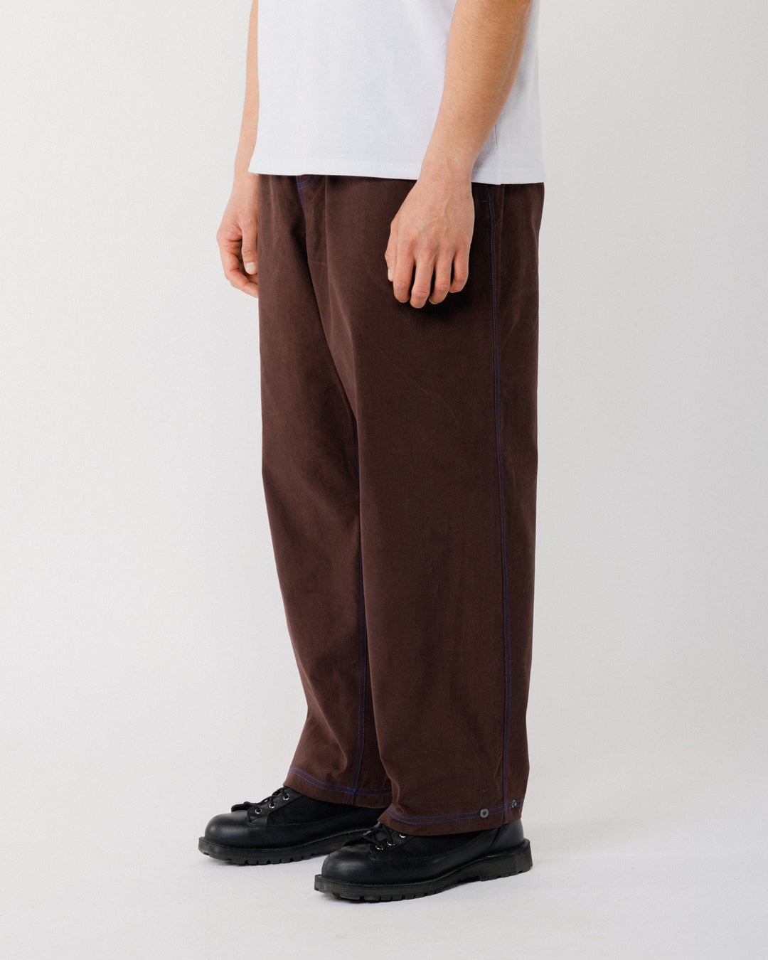 Zama Pant - Brown/Cobalt Contrast