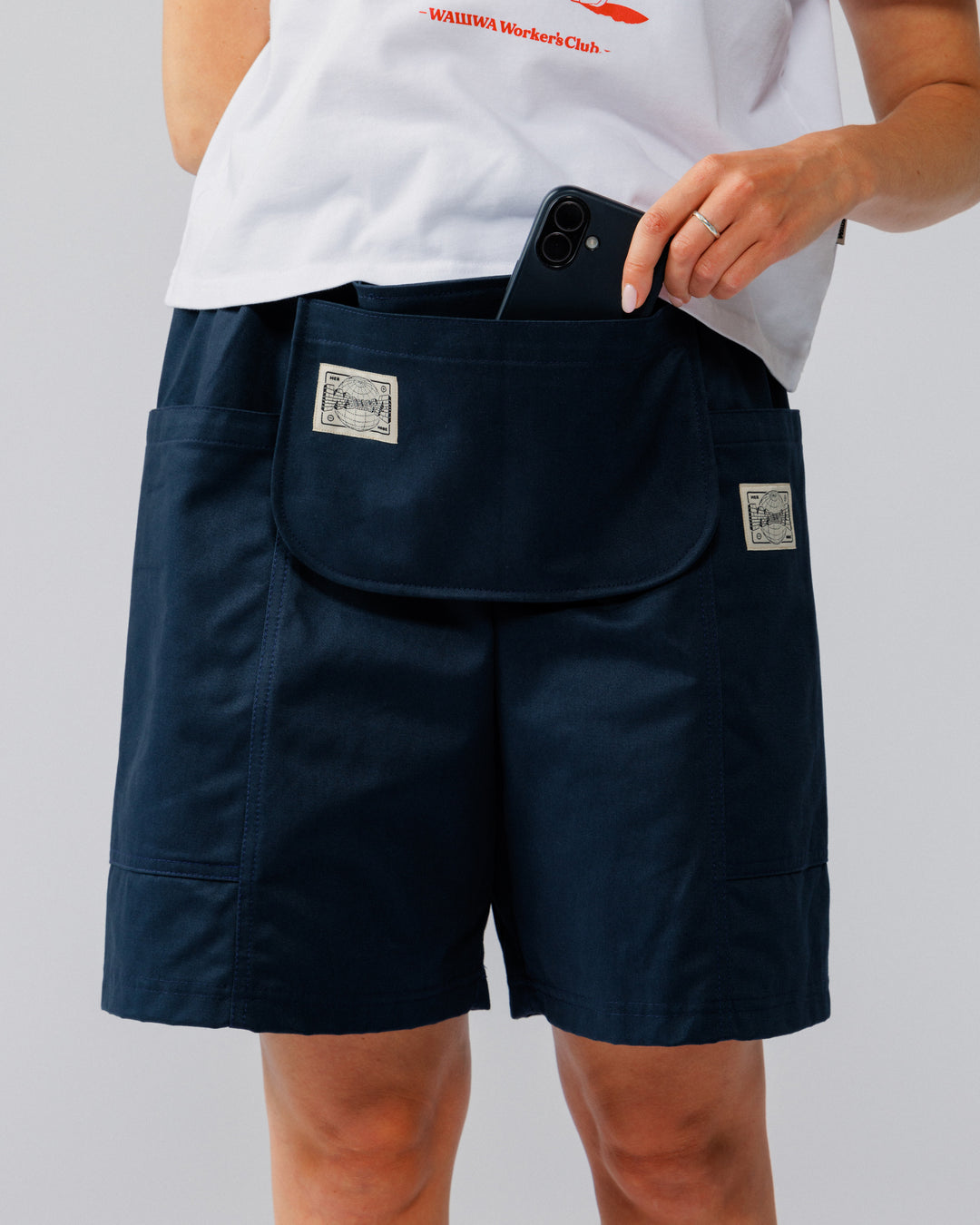 Detachable Apron Pouch - Navy