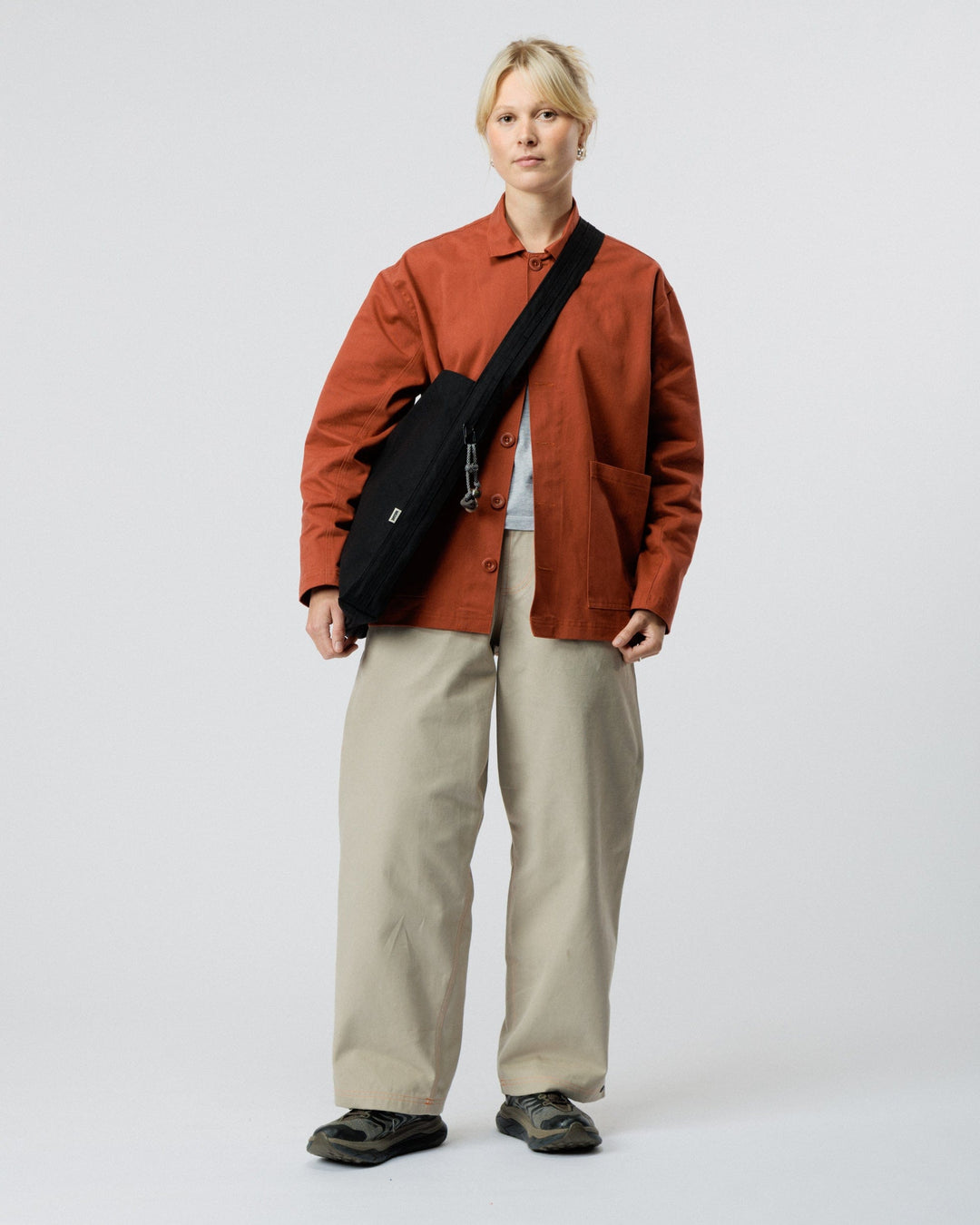 Water Resistant Bar Tack Tote - Black